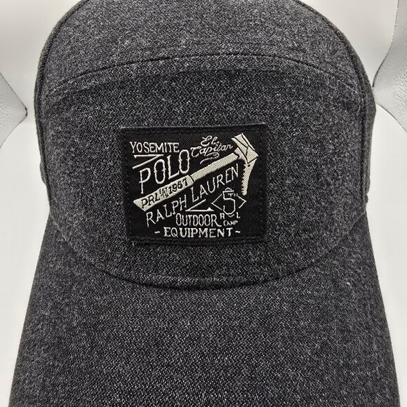 Polo Ralph Lauren Yosemite Hat Outdoor Equipment Logo Hiking Baseball Panel Cap - Picture 5 of 7
